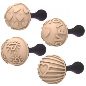 Комплект Свети Валентин Тританиева форма + 4 щампи - "Kit Semisfera C"